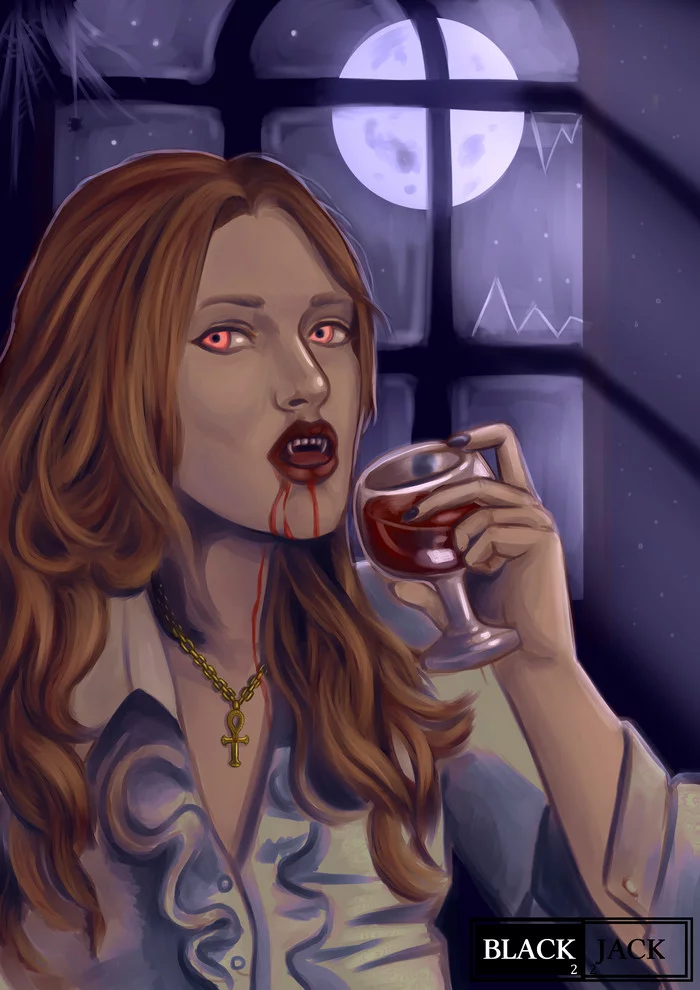 No. 3: Art by VTMB - My, Art, Bad artist, Vtm:bloodlines, Vampires