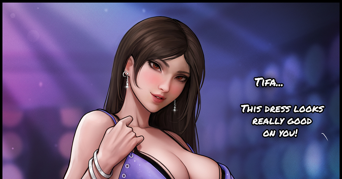 Tifa is clubbing !, Арт, Final Fantasy VII, Tifa Lockhart, Эротика, Game Ar...