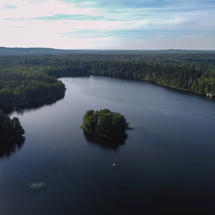 St. Petersburg. Orekhovo. From above - My, The photo, Quadcopter, Orekhovo, Lake, Leningrad region, Saint Petersburg, Longpost