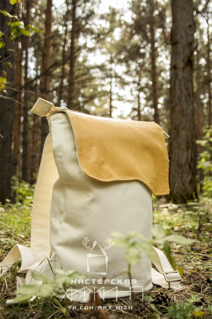 Linen backpacks - My, Backpack, Flax, Natural leather, Needlework without process, Arthiz, Arthizh, Longpost