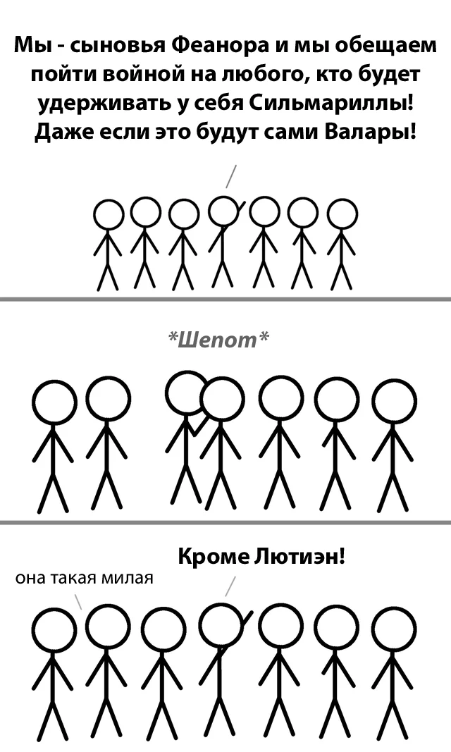 Единственная слабость - Властелин колец, Средиземье, Сильмариллион, Лютиэн, Феанор, Перевел сам