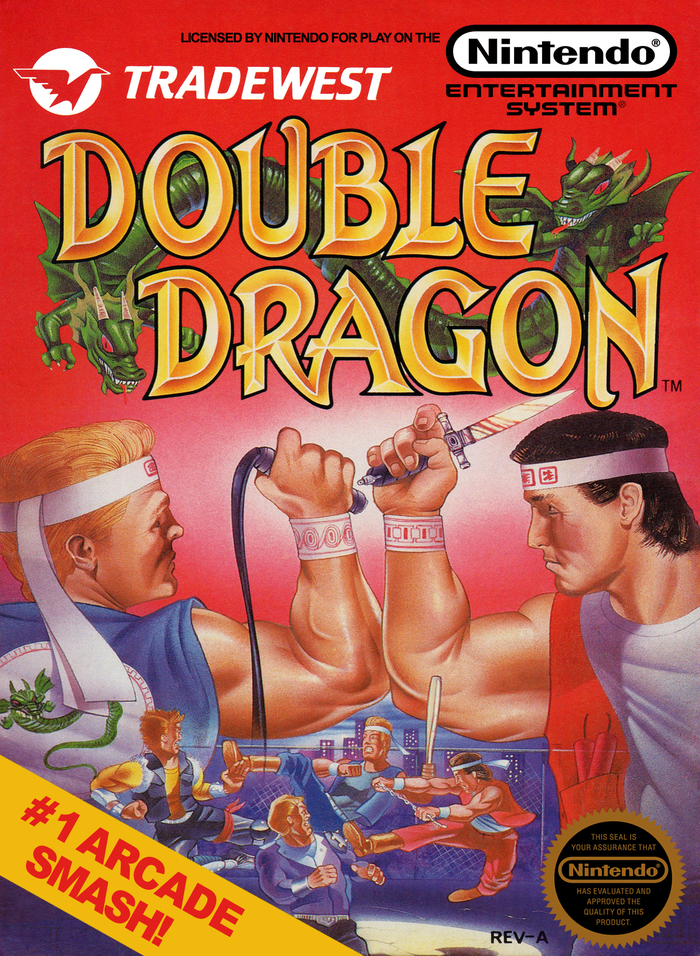     "Double Dragon" 1988. (Dendy, NES) , Dendy, NES, -, Double Dragon, , 