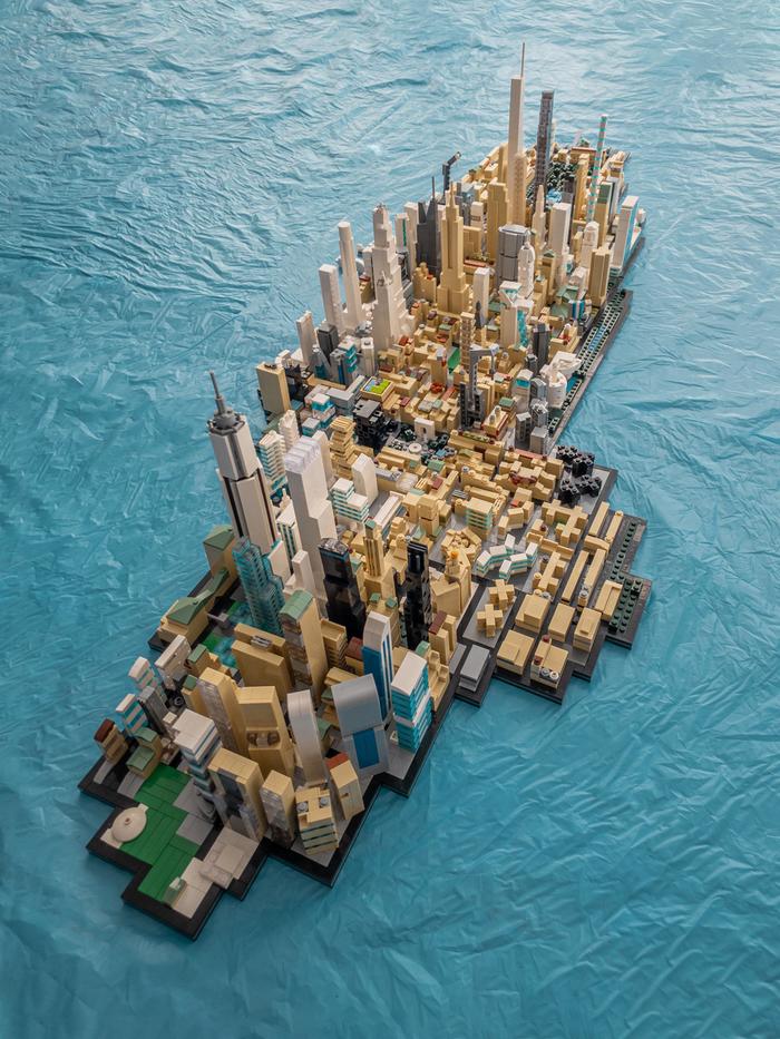 New York, view from above - The photo, USA, New York, View, Constructor, Lego, Scale model