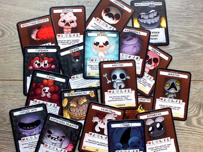 The Binding of Isaac: Four souls - Моё, The Binding of Isaac, Настольные игры, Перевод, Своими руками, Длиннопост, Распечатай и играй, Подарки