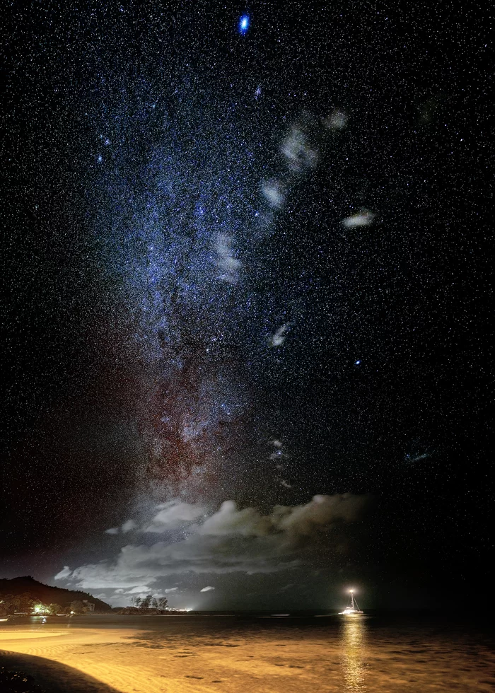 star mist - My, Night, Astrophoto, Night shooting, Stars, Sky, Ocean, The photo, Milky Way, Stars