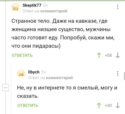 Выдающийся комментарий - Комментарии на Пикабу, Обсуждение, Смелость, Скриншот