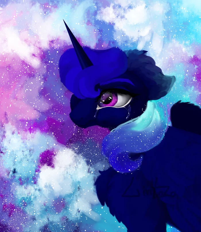 Tears - My, My little pony, Princess luna, Livitoza