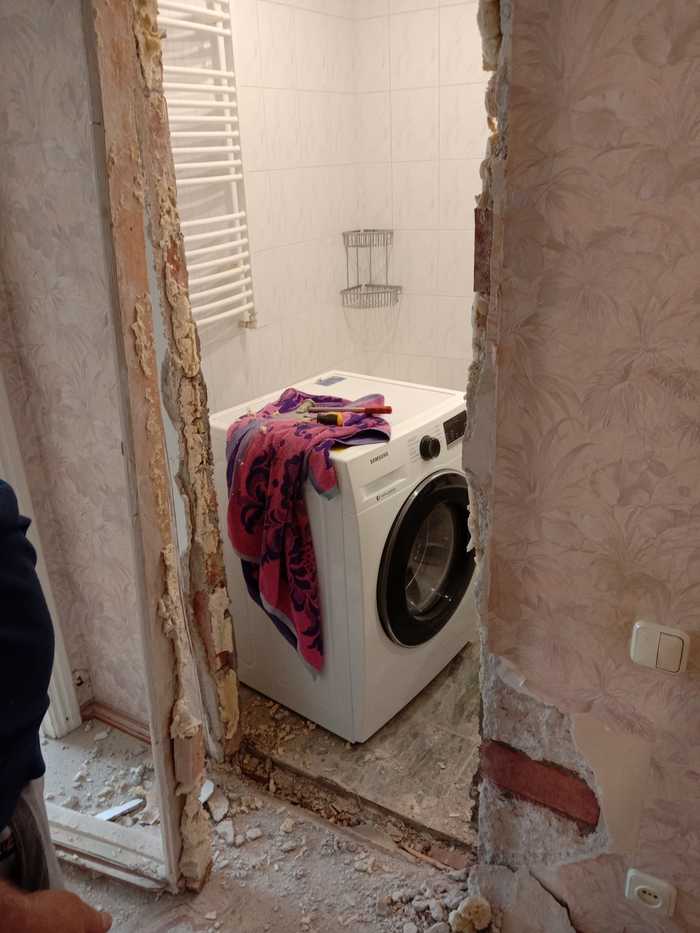 But there is a reason to change the door - Bathroom, Washing machine, The size, Repair