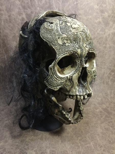 Skull carving by Zane Wylie - Longpost, Scull, Bone carving, Thread, Interesting, Bones, Handmade, Needlework without process