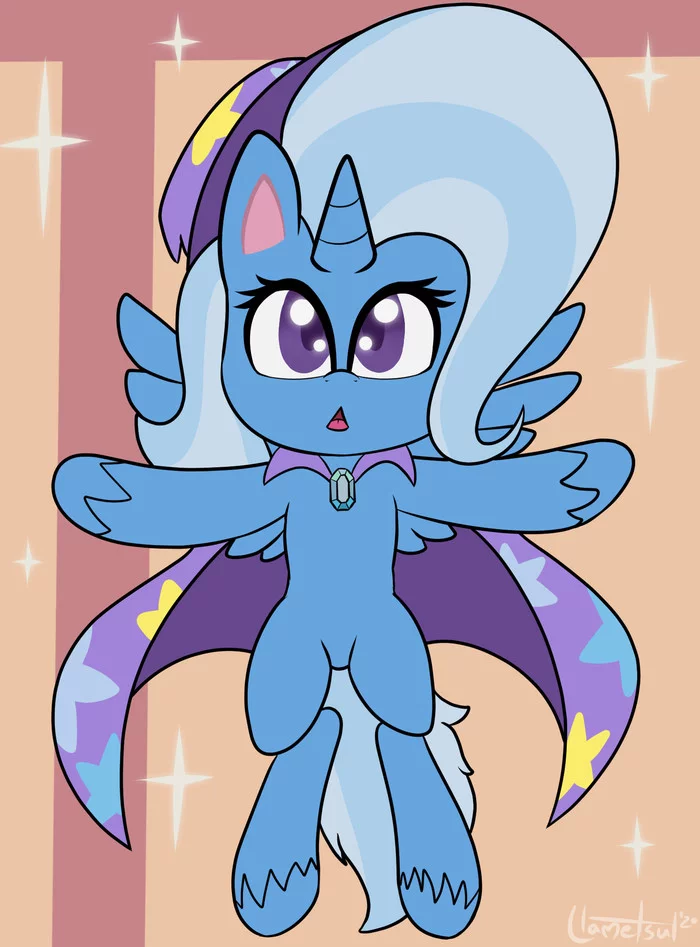 Now call me the Great and Powerful Princess Trixie. - My little pony, Pony Life, Alicornization, Trixie, PonyArt