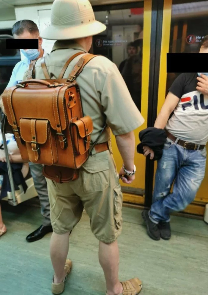 When your name is urban jungle - Moscow, Metro, People, Outfit, The male, Shorts, Backpack, Hat, Men