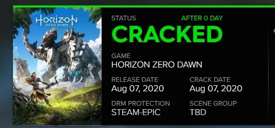 O- Efficiency! Horizon Zero Dawn is already hacked and on torrents - Horizon zero dawn, Crack, Computer games