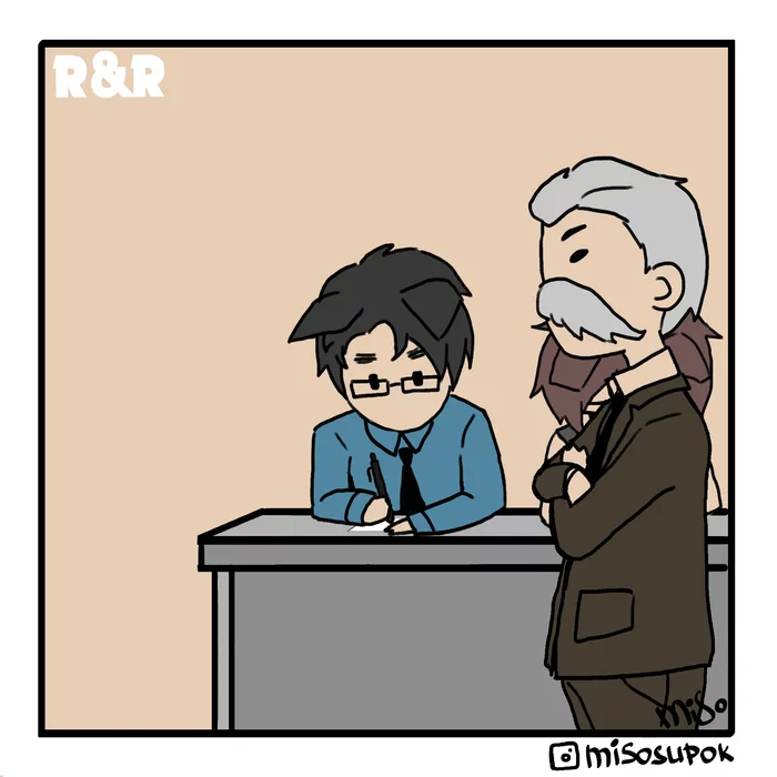 After Class punishment - Моё, Комиксы, Кот, Хуманизация, Аниме, Original Character, Длиннопост