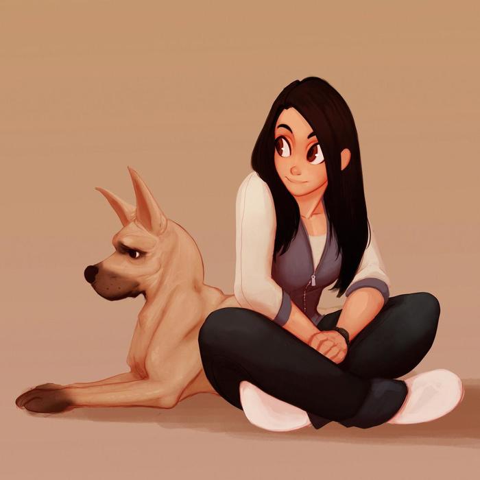 Продолжение поста «Симпатичные арты девушек» Raichiyo33, Арт, Рисунок, Девушки, Ответ на пост, Длиннопост