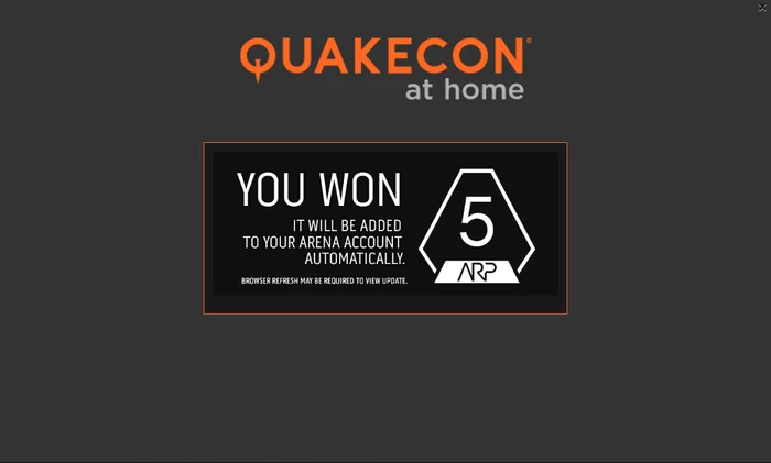 [slot] second distribution of Quake Bundle on AlienWare - Quake Champions, Not Steam, Freebie, Bethesda, Steam, Computer games, Alienware Arena, Longpost