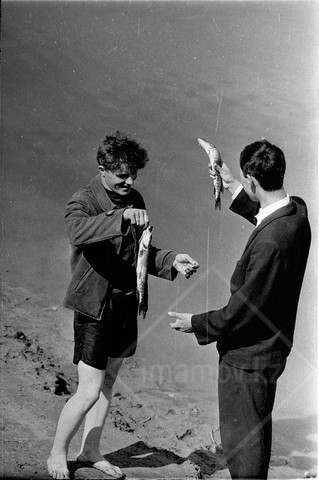 A park. Bridge over Ishim. Fishing. May 2, 1965, Tselinograd, Kazakhstan. USSR - My, Tselinograd, Astana, Nur-Sultan, Kazakhstan, Imams, Longpost, the USSR, Story