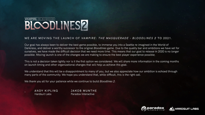  Bloodlines 2   2021  Vtm: Bloodlines 2, World of darkness,  , ,  , Vampire: The Masquerade
