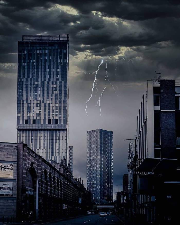 Thunderstorm in Manchester - Thunderstorm, Lightning, The photo, USA, Manchester