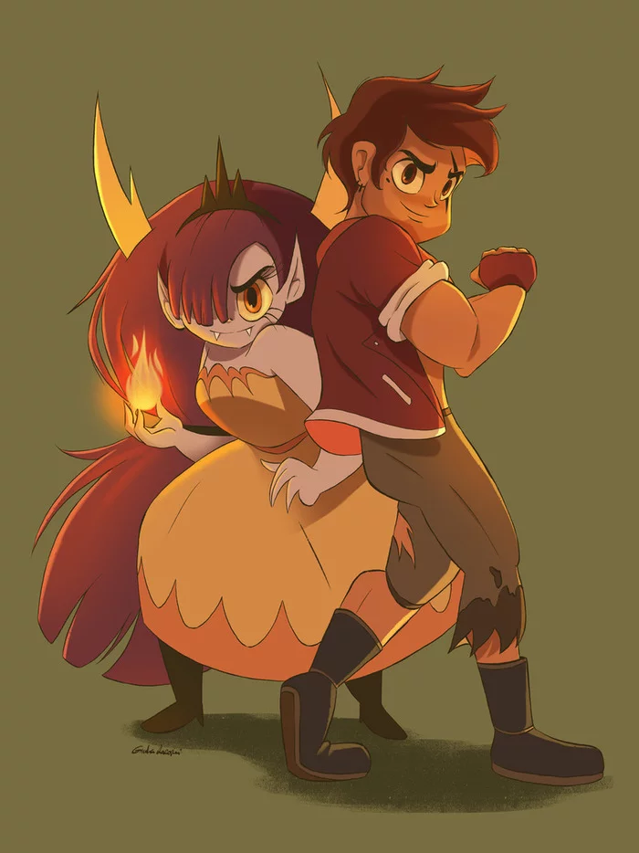 СПСЗ.Арт - Star vs Forces of Evil, Мультфильмы, Арт, Marco Diaz, Hekapoo