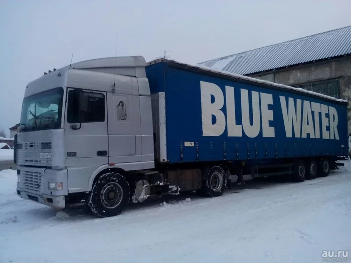 Blue water truck - My, Water, Truck