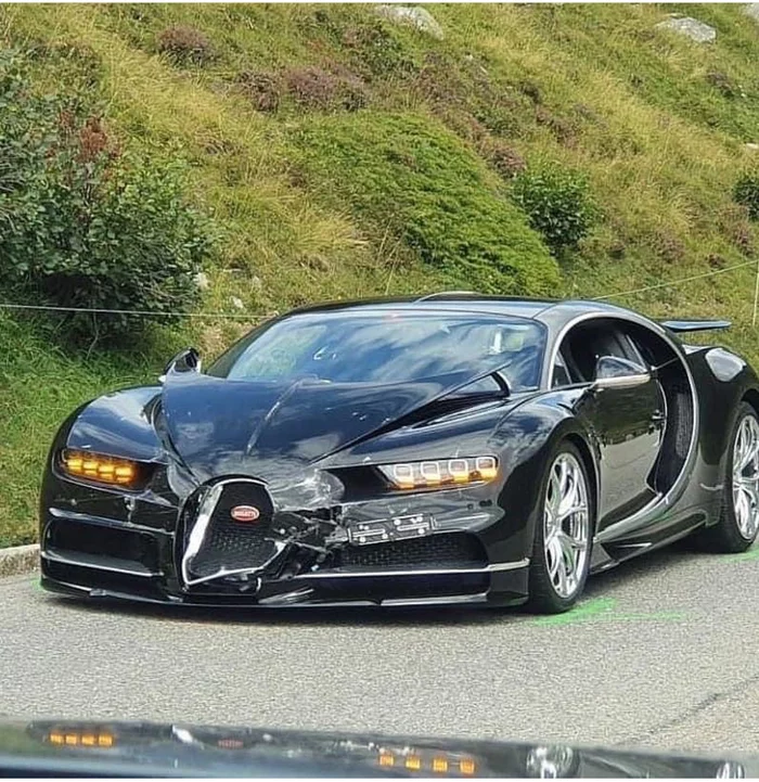 Бугатти Сталлоне - Авария, Авто, Сильвестр Сталлоне, Юмор, Bugatti