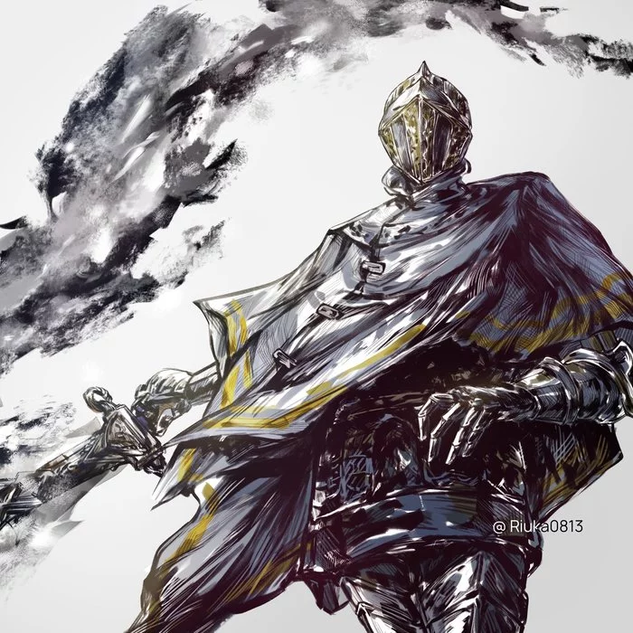 Ser William - Drawing, Dark souls, Dark souls 3, Ashes of Ariandel, Wilhelm, Art