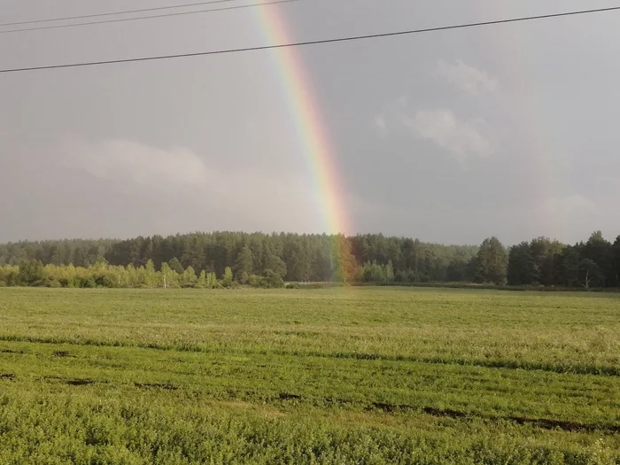 Rainbow - My, Rainbow, Double Rainbow, The photo, Longpost