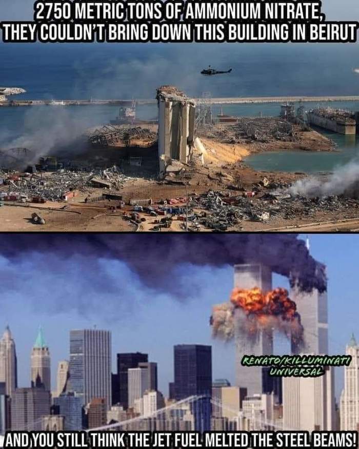 I'm not hinting at anything - The photo, Guesses, Explosion, Beirut, Twin Towers, Explosions in the port of Beirut