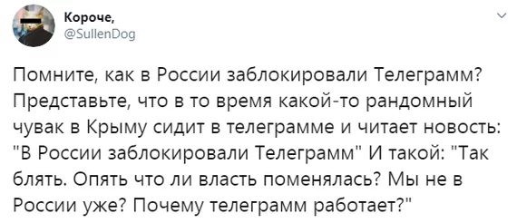 Briefly speaking - Twitter, Telegram, Crimea, Telegram blocking, Screenshot, X (Twitter)