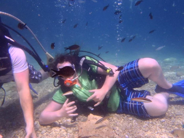 Lucky shot - Lucky shot, Scuba diving, A fish, Photobomb, Scuba diver, It seemed, Diving, Lucky moment