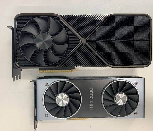 Size comparison between rtx 2080 and rtx 3090 - Geforce, Nvidia RTX, Video card, Rtx 3090, Rtx 2080, Rtx 3080, Rtx 3070, Rtx 3060, Comparison