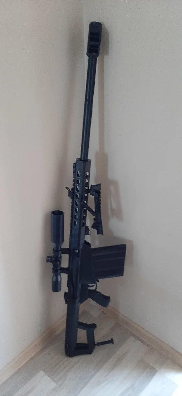 Паперкрафт. Мой первый и второй опыт - Моё, Papercraft, Бумага, Barrett m82a1, Кот, Хобби, Рукоделие, Длиннопост, Своими руками, Рукоделие с процессом, Изделия из бумаги