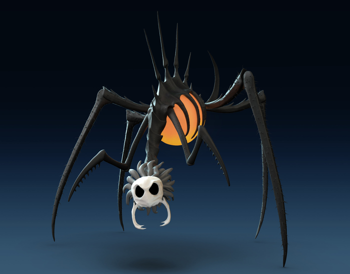 Босс Носк из игры Hollow Knight