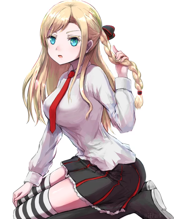 Wilhelmina - Anime, Anime art, High School Fleet, Wilhelmina Friedeburg