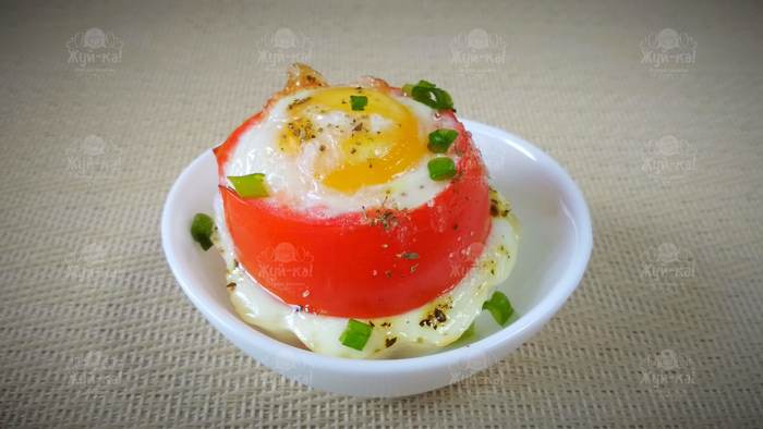 Breakfast Tomato with a secret! - My, Recipe, Chew-Ka!, Breakfast, Eggs, Tomatoes, Snack, Yandex Zen, Longpost, Cooking