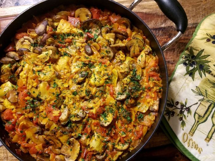 The Fatass Cookbook: Lazy Paella - My, Recipe, Healthy lifestyle, Proper nutrition, Cooking, Men's cooking, Paella, Dietetics, Longpost