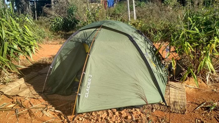 Good morning, Laos! - My, Laos, Tent, Longpost, The photo, Travels