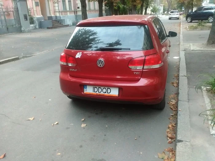 Doomguy's Machine - My, The photo, Auto, Car plate numbers, Computer games, Doom, Doomguy, Iddqd, Kharkov