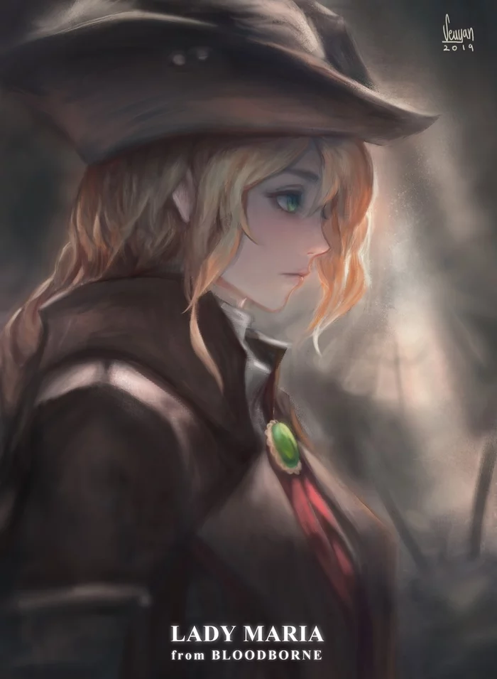 Lady Maria - Drawing, Bloodborne, Lady maria, Art, Seuyan