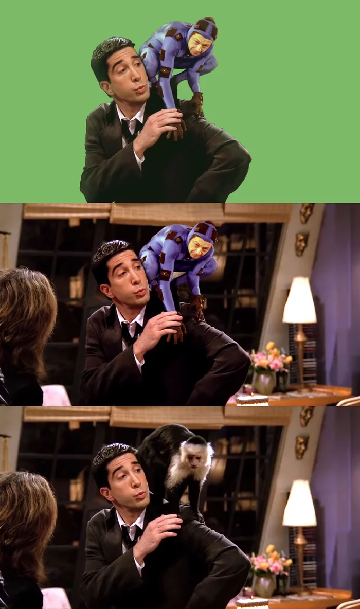 Marseilles - My, Serials, Cgi VFX, Sigi, Andy Serkis, Monkey, Capuchin, David Schwimmer, Ross Geller, TV series Friends