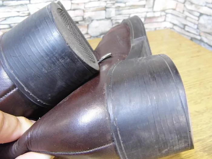 Non-slip heel on smooth heel - My, Shoe repair, Heels, Mat, Longpost