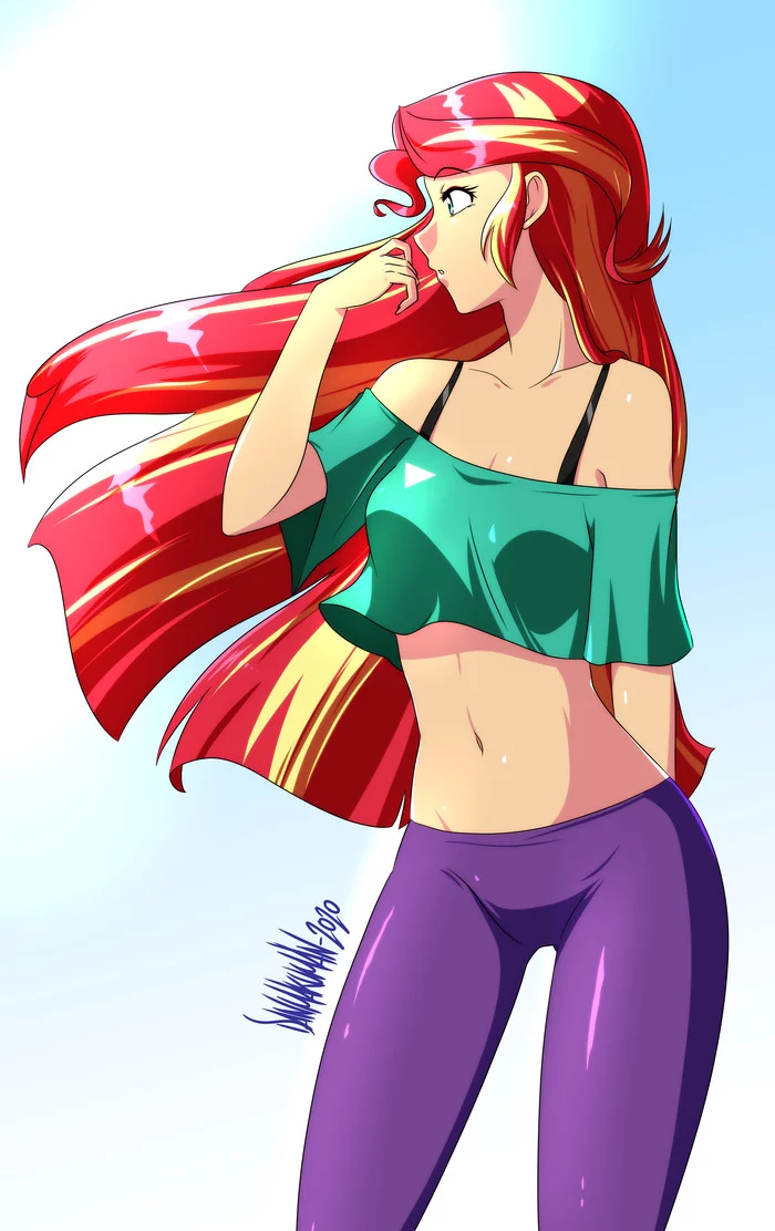 Sunset - My little pony, Equestria girls, Sunset shimmer, Danmakuman