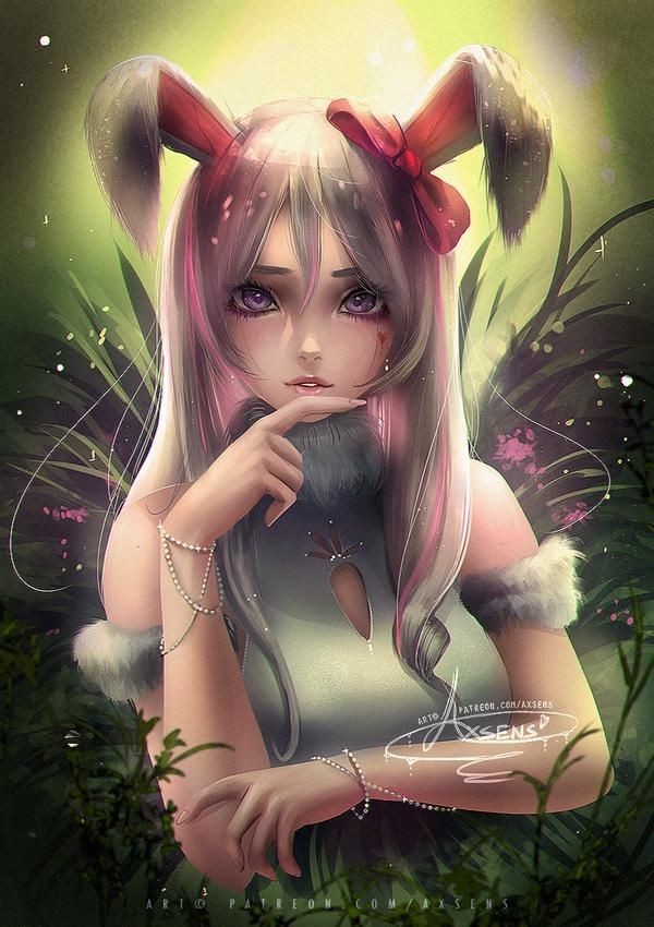 Easter Bunny Axsens , Anime Art, , Axsens