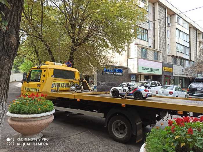 Today in Almaty - My, Humor, Almaty, Kazakhstan, Tow truck, Auto