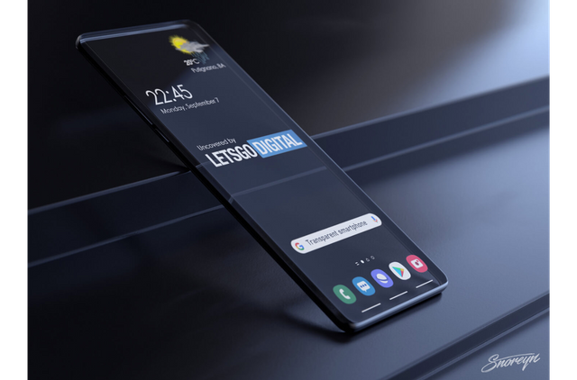 Samsung запатентовал прозрачный смартфон с OLED-дисплеем | Пикабу