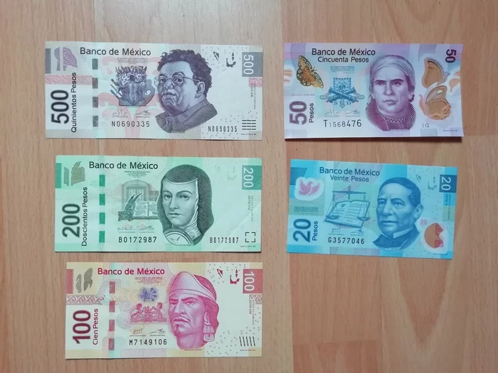 Banknotes and coins from Mexico - My, Banknotes, Mexico, Coin, Longpost