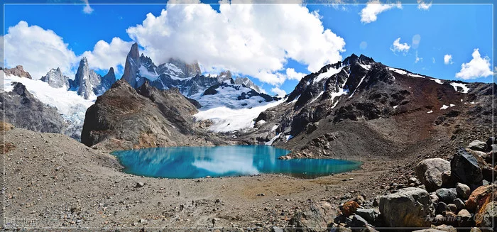 Lake of Three - My, The mountains, Argentina, Friday tag is mine, Tourism, Lake, Patagonia, Mountain tourism, Fitzroy, Longpost, , beauty of nature