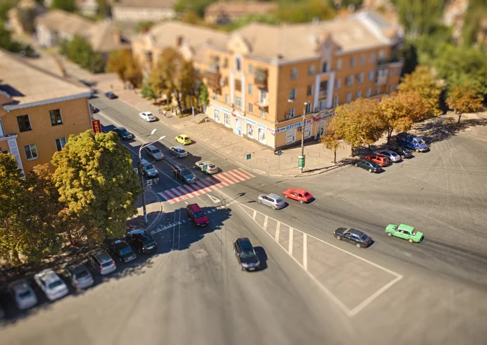 Photo with tilt shift effect - My, The photo, Photoshop, Drone, Tilt shift, DJI Mavic Air, Miniature, Filter, Aerial photography, Longpost