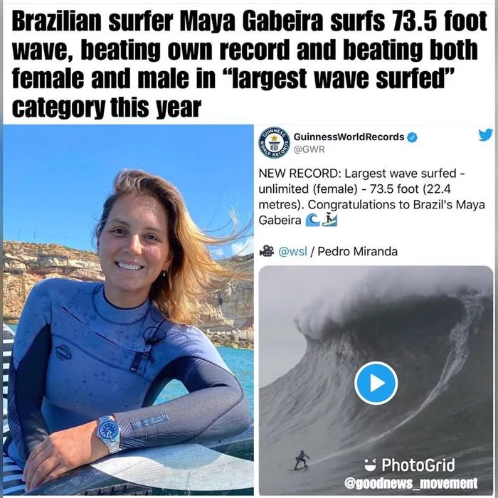 New world record included in the Guinness Book of Records - Surfing, Surfer, Brazil, World record, Guinness Book of Records, Record, Portugal, Girls, Video, Longpost