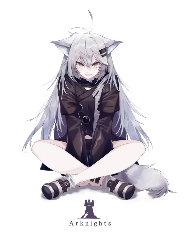 Evil Paw - Anime, Anime art, Animal ears, Arknights, Lappland, Games, Mobile games